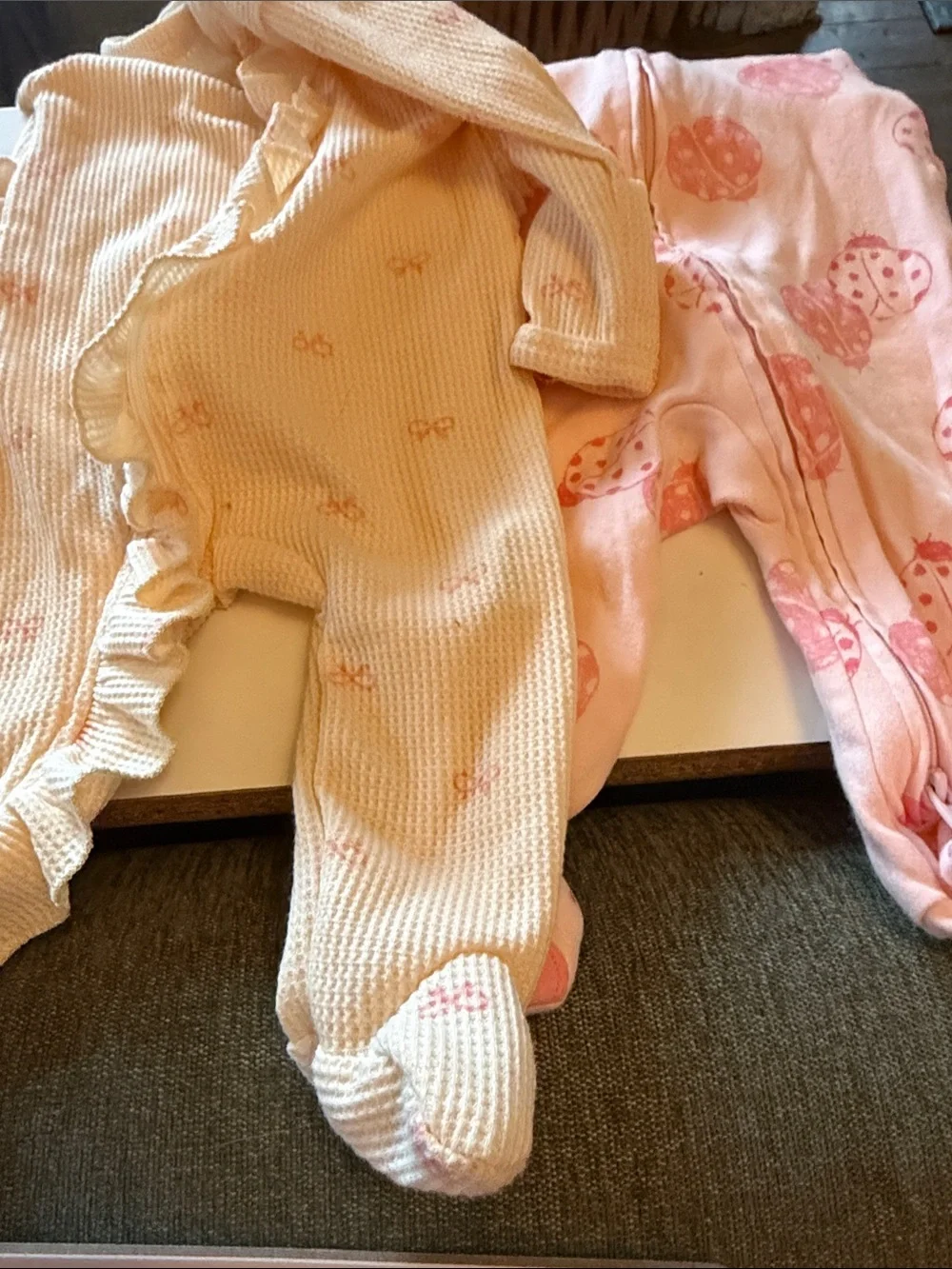 Carter's 3 piece set New w tags 6 months & sleepers, sweater,0-6 months lot